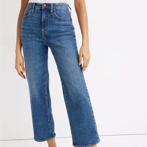 Madewell wide leg high rise ankle jean